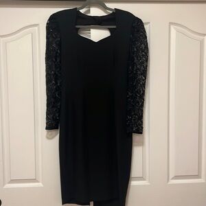 Vintage 80’s Lisa Michael’s Cocktail Dress - Black - Size 8 - Nice Condition